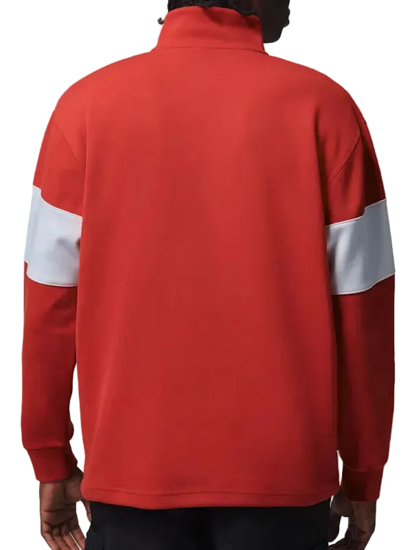 Red-Jordan-Sport-Mens-Golf-Half-ZIP-Top-Back