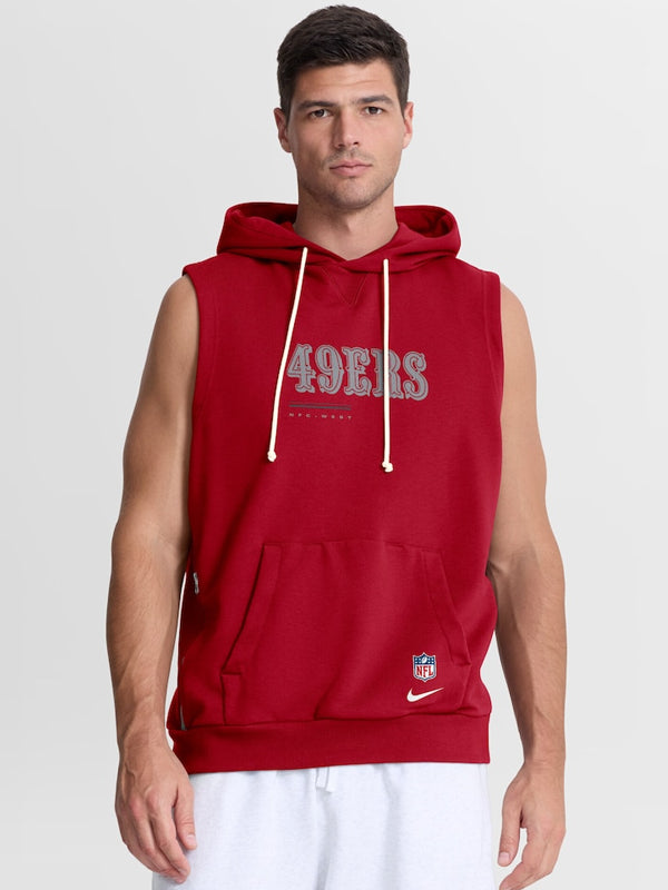San-Francisco-49ers-Dri-Fit-Cuttoff-Nike-Pullover-Red-Hoodie