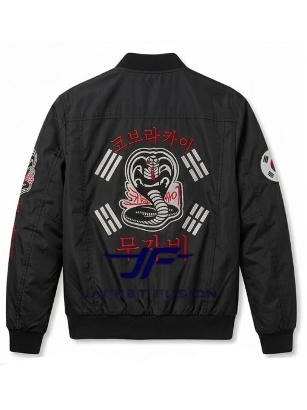 South-Korean-Cobra-Kai-Logo-Black-Bomber-Jacket