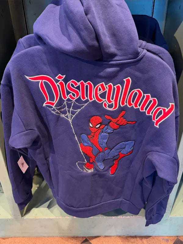Spiderman-Full-Zip-Up-Blue-Hoodie-Disneyland