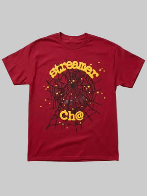 Streamer-University-x-Sp5der-Ch_-Red-T-Shirt