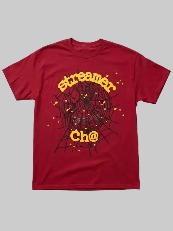 Streamer-University-x-Sp5der-Ch_-Red-T-Shirt