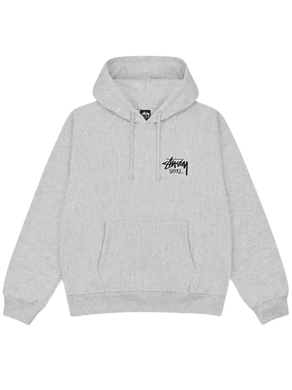 Stussy-Seoul-Pullover-HEATHER-GREY-Fleece-Hoodie