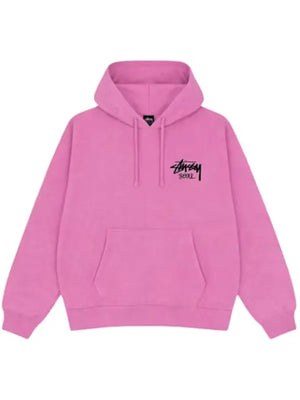 Stussy-Seoul-Pullover-Pink-Fleece-Hoodie