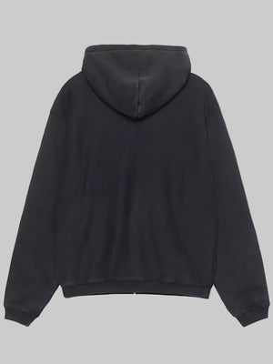 Stussy-Unisex-Outline-Zip-Up-Washed-Black-Hoodie-Back