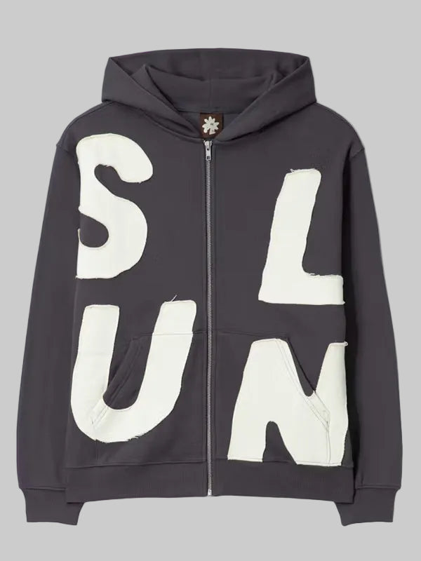 Sunlove-capital-brushed-zip-up-hoodie-charcoal