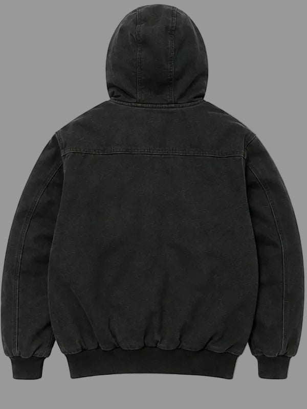 Supreme-Reflective-ARC-Hooded-Work-Black-Jacket-Back