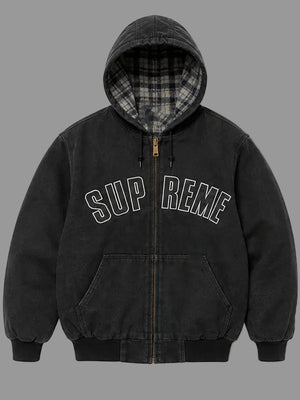 Supreme-Reflective-ARC-Hooded-Work-Jacket-Black