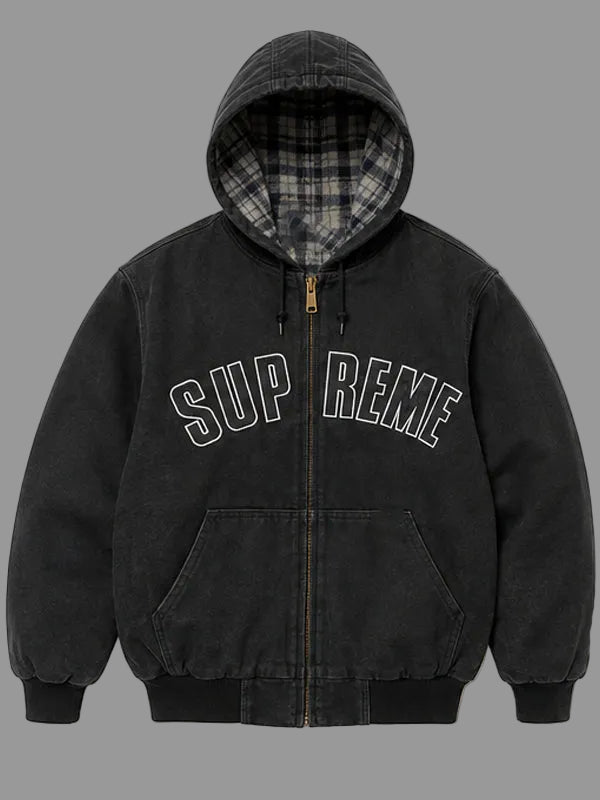 Supreme-Reflective-ARC-Hooded-Work-Jacket-Black