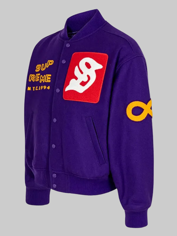 Supreme-Tourist-Varsity-Jacket-Purple