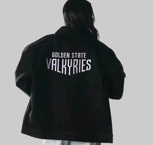 The Wild Collective Golden State Valkyries Denim Jacket Sale