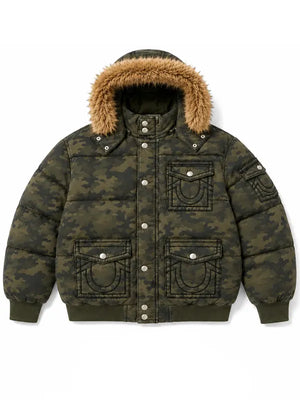 True-Religion-x-Supreme-Hooded-Puffer-Jacket-Olive-Camo