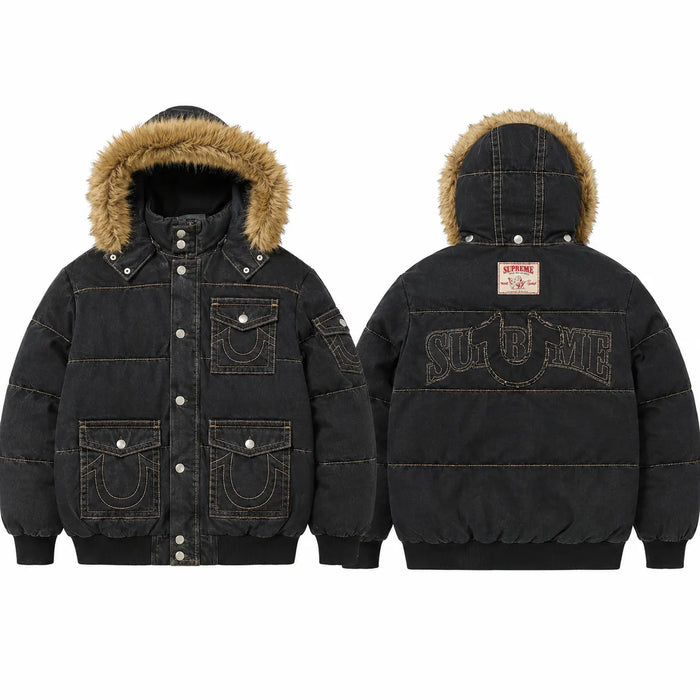 True-Religion-x-Supreme-Puffer-Jacket-With-Hooded