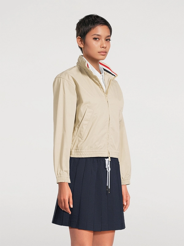 Unisex-Full-Zip-Beige-Melania-Trump-Jacket