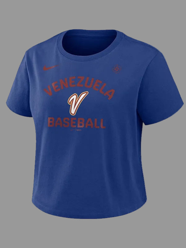 Venezuela-2026-World-Baseball-Classic-Navy-T-Shirt-Front-View