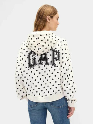 Womens-GAP-Factory-Polka-Dot-Hoodie