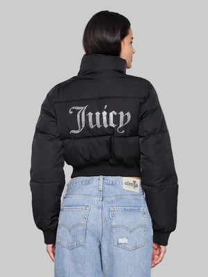 Womens-Juicy-Couture-Puffer-Jacket-Black