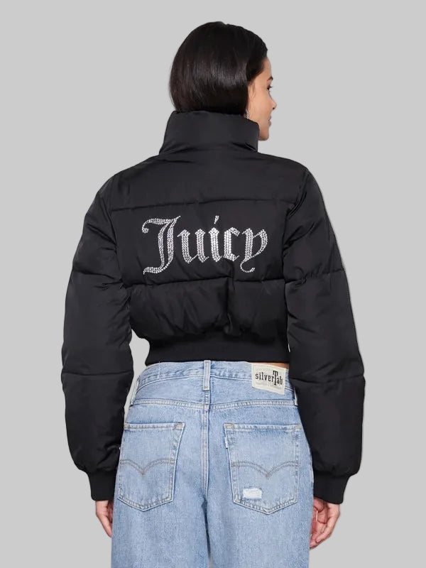 Womens-Juicy-Couture-Puffer-Jacket-Black