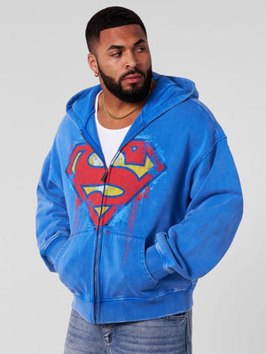 Youngla-Superman-Drip-ZIP-UP-Hoodies