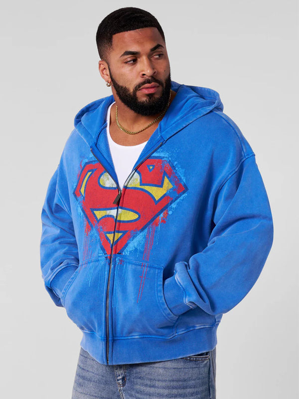 Youngla-Superman-Drip-ZIP-UP-Hoodies