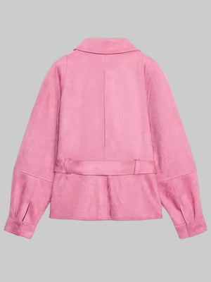 Zara-Pink-Suede-Leather-Jacket-Back
