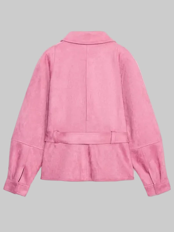 Zara-Pink-Suede-Leather-Jacket-Back