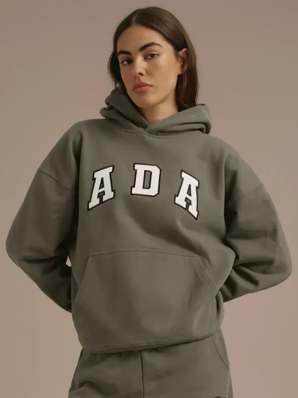 adanolaadaoversizedhoodieolivegreen