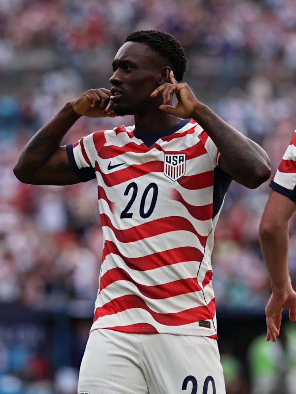 Folarin Balogun USMNT Nike 2026 Home Match Jersey White