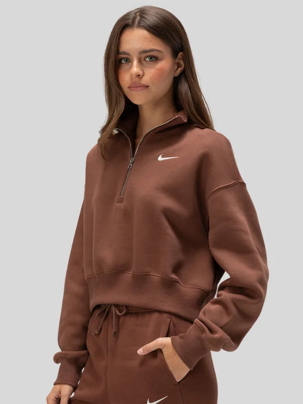 nike-sportswear-phoenix-fleece-womens-Quarter-zip-cropped-sweatshirt-brown
