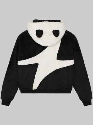 panda-Black-White-sherpa-jacket-with-hood